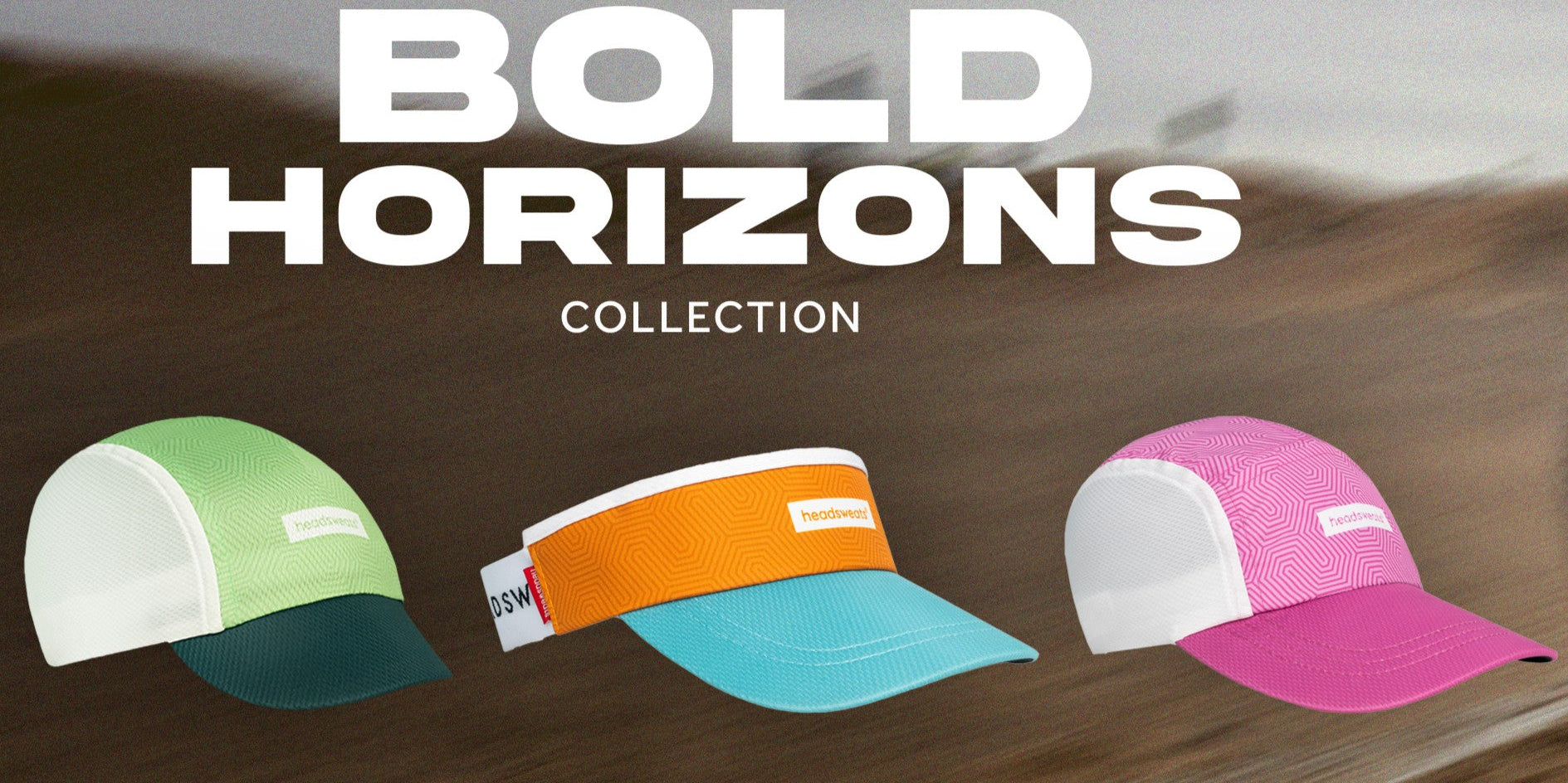 Bold Horizons Collection banner featuring three of the different designs available.