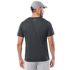 Men's Dark Grey Training T-Shirt Back View