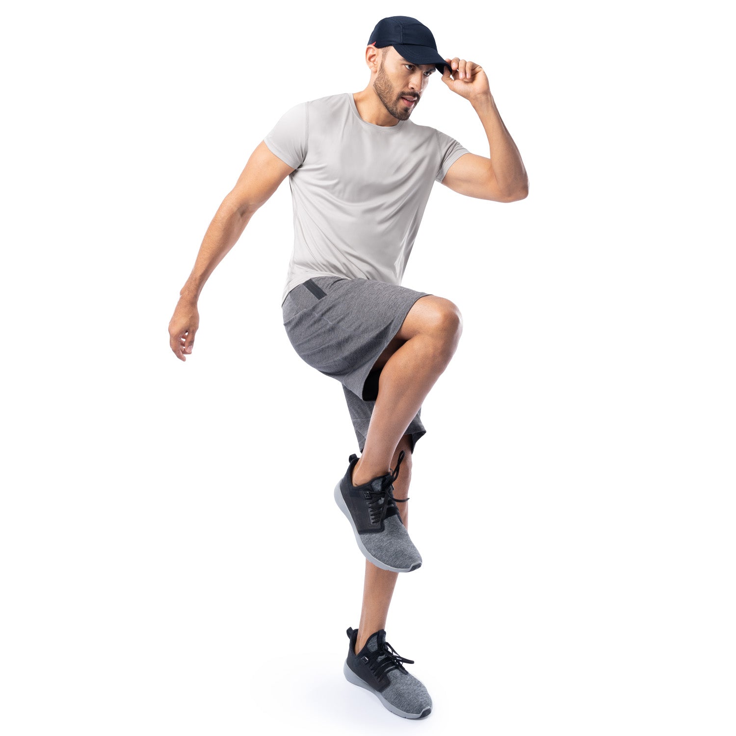 Men's Light Grey Training T-Shirt Lifestyle