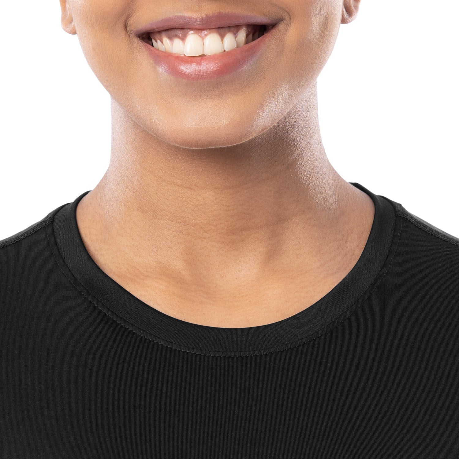 Women's Black Training T-Shirt Zoom 2