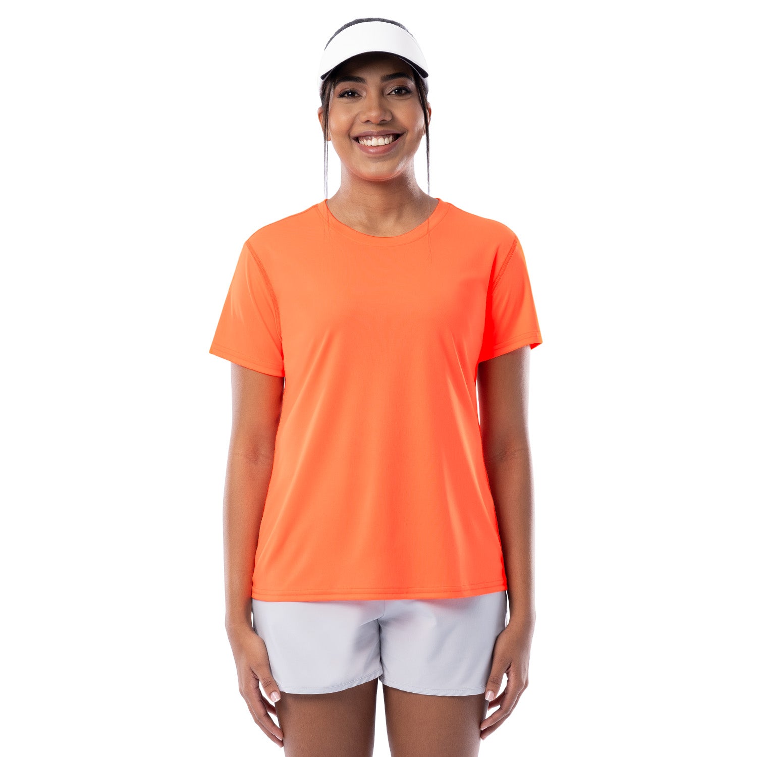 Women's Orange Training T-Shirt Front View
