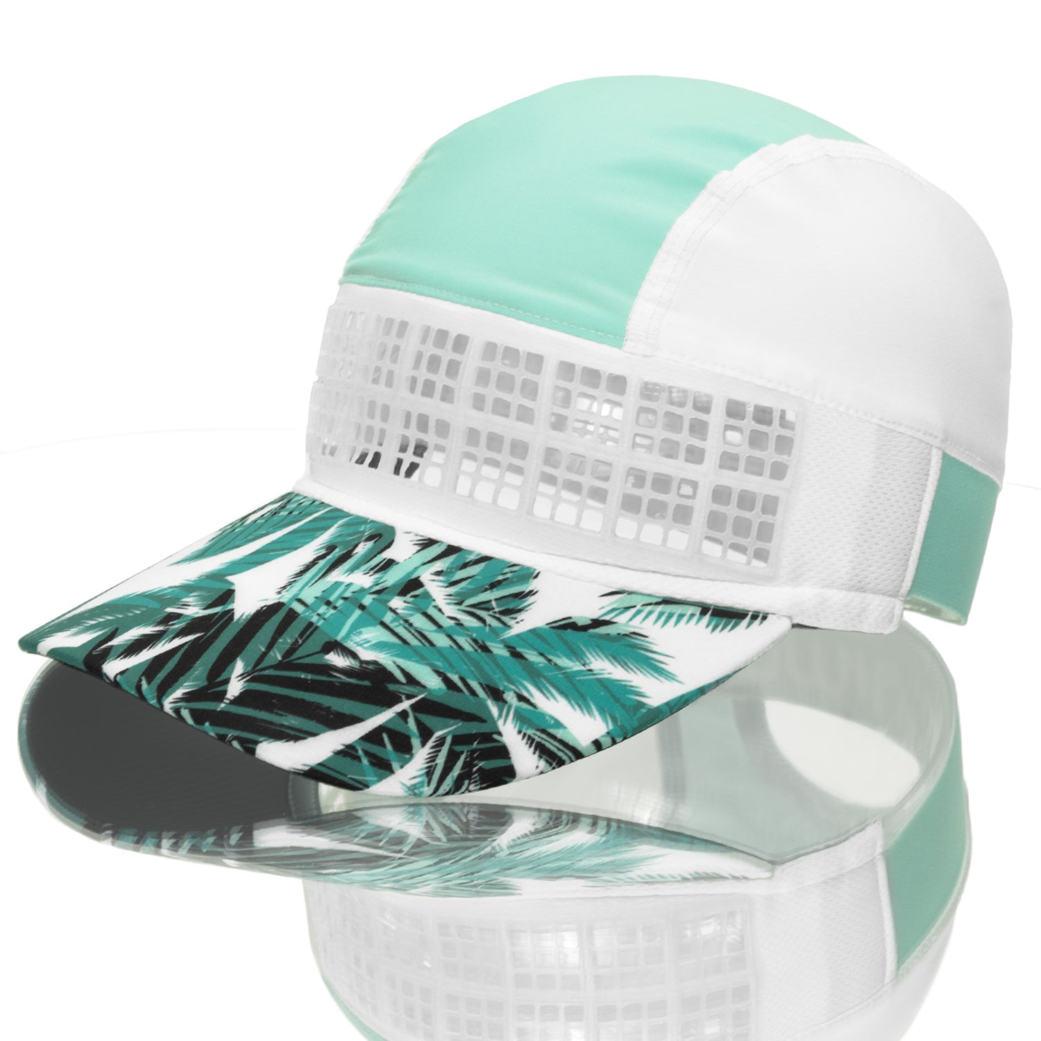 OMIUS by Headsweats Teal Running Hat Front View