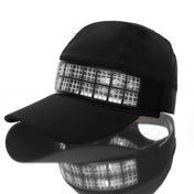 Omius by Headsweats Black Running Hat Front View