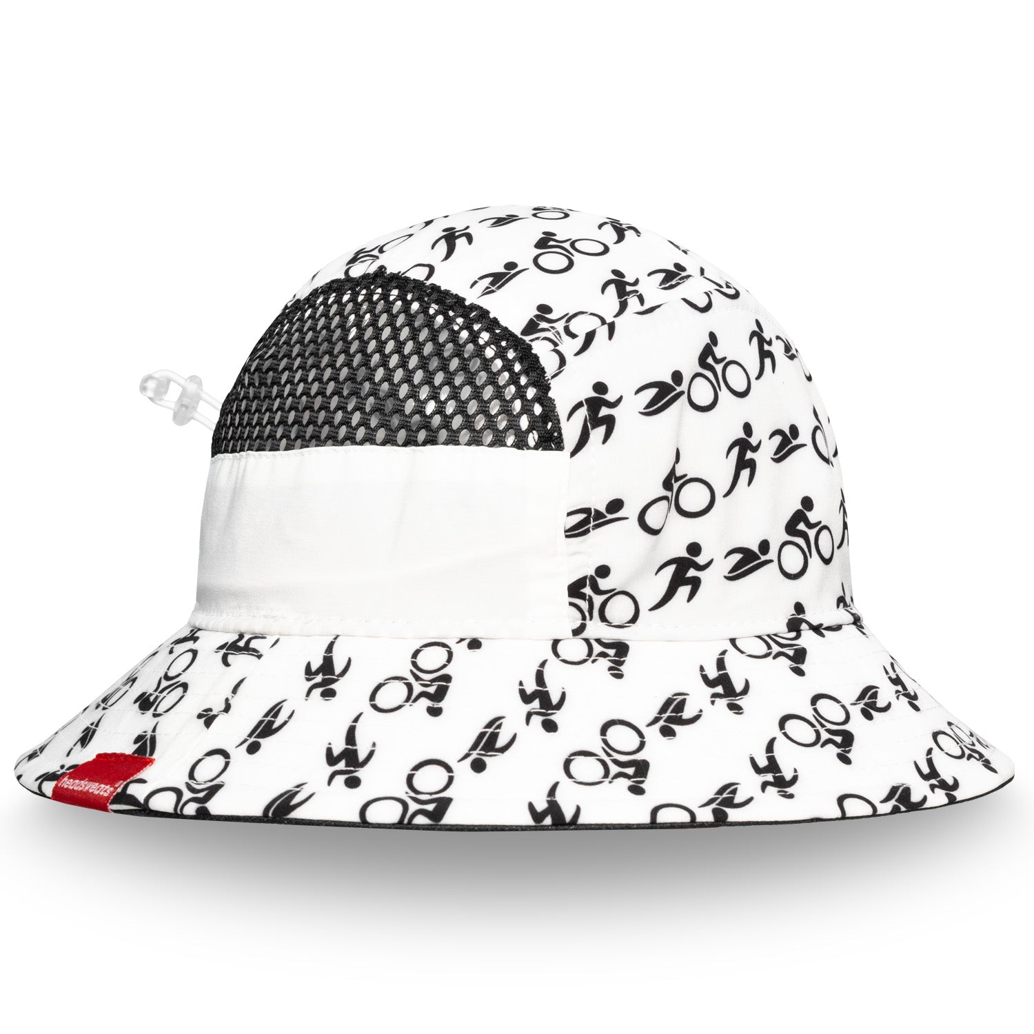 White Triathlon Bucket Hat | Adjustable, Lightweight & Ventilated