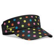 Neon  Black Pickeball Performance Visor Front