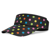 Neon  Black Pickeball Performance Visor Front Left