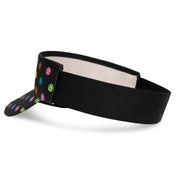 Neon  Black Pickeball Performance Visor Left 