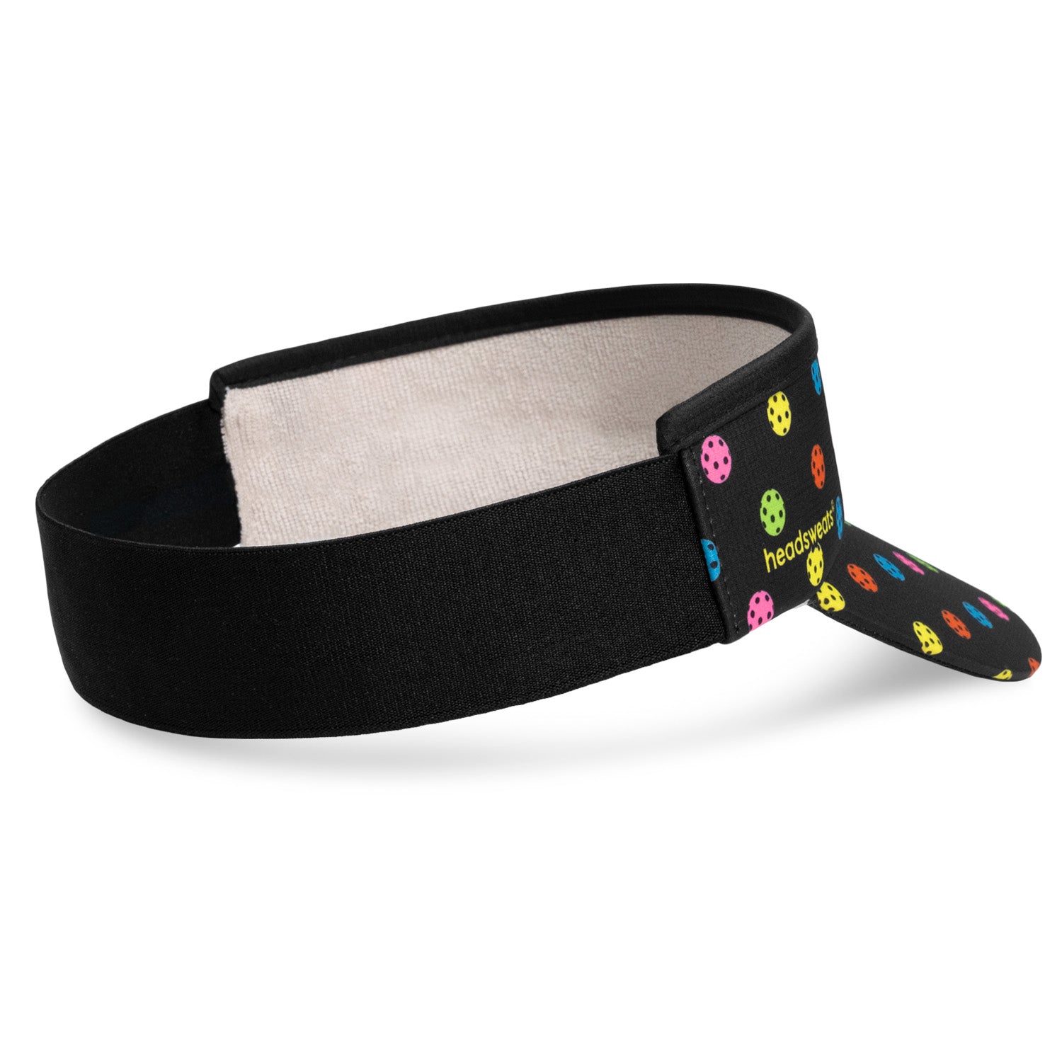 Neon  Black Pickeball Performance Visor Right