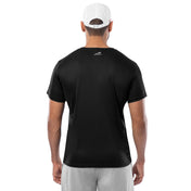 Men's Black Training T-Shirt Back View