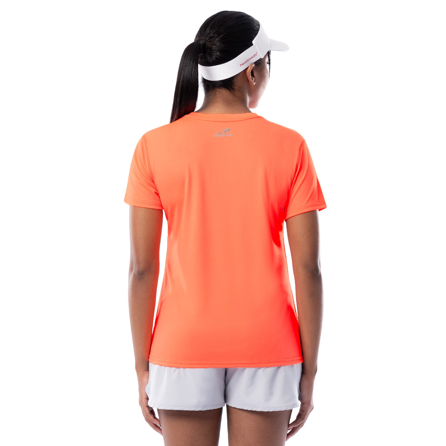 Women's Orange Training T-Shirt Back View