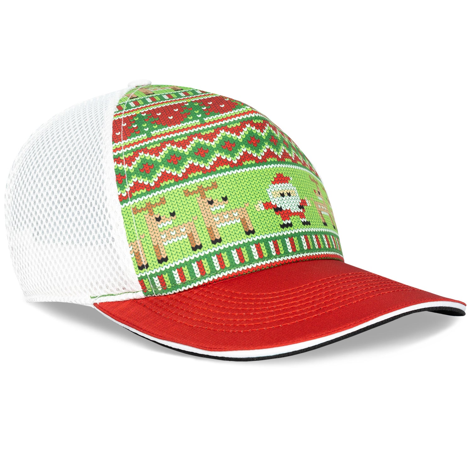 HU7755_5PTRUCKERHAT_GREENUGLYXMAS_RIGHTFRONT_DSC00010.jpg
