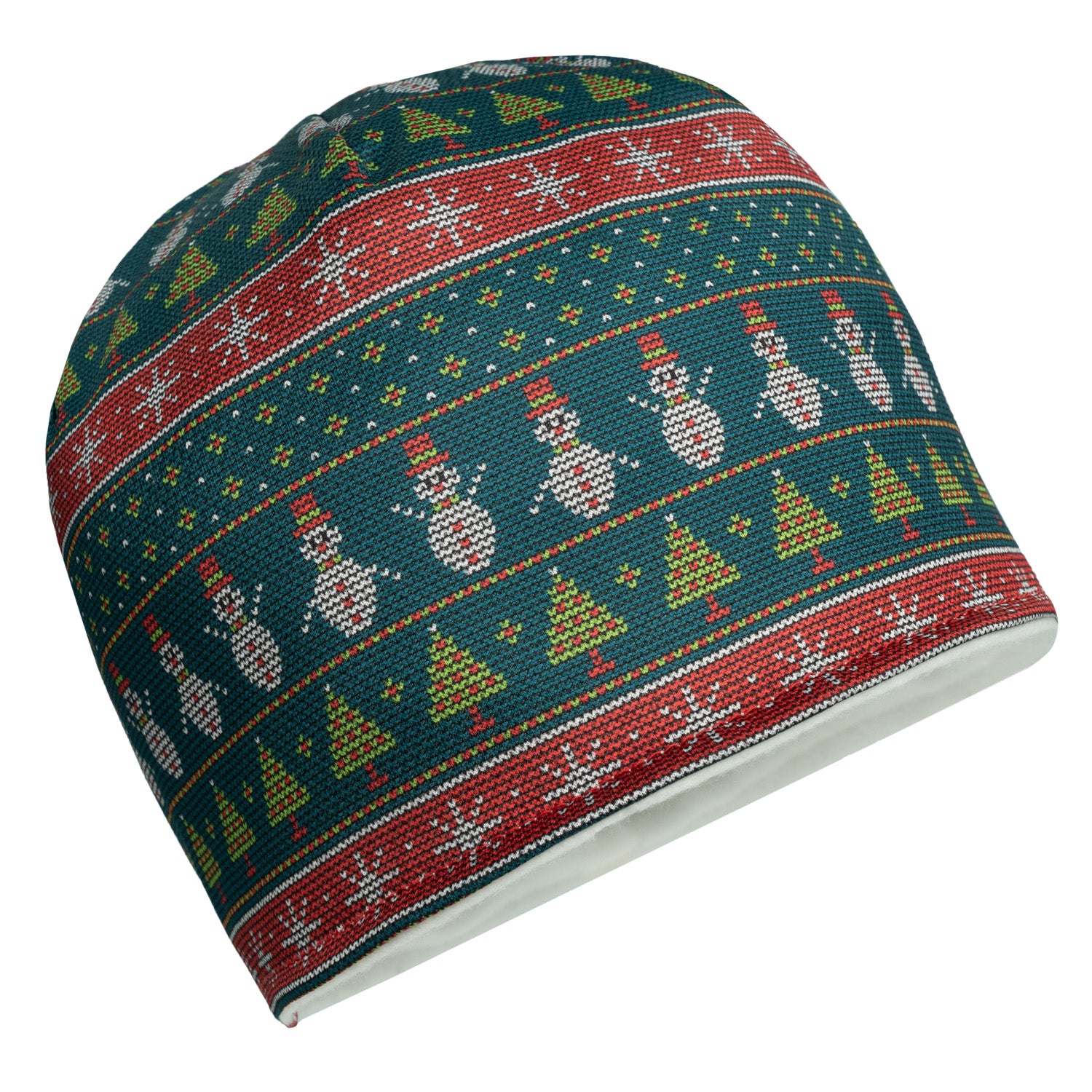 BUNDLE Christmas Hat Beanie Reversible Naughty Nice Sequins & 1 Pair Socks Gift Reversible Knit LED Beanie - Wine – Roq Innovation main image 2