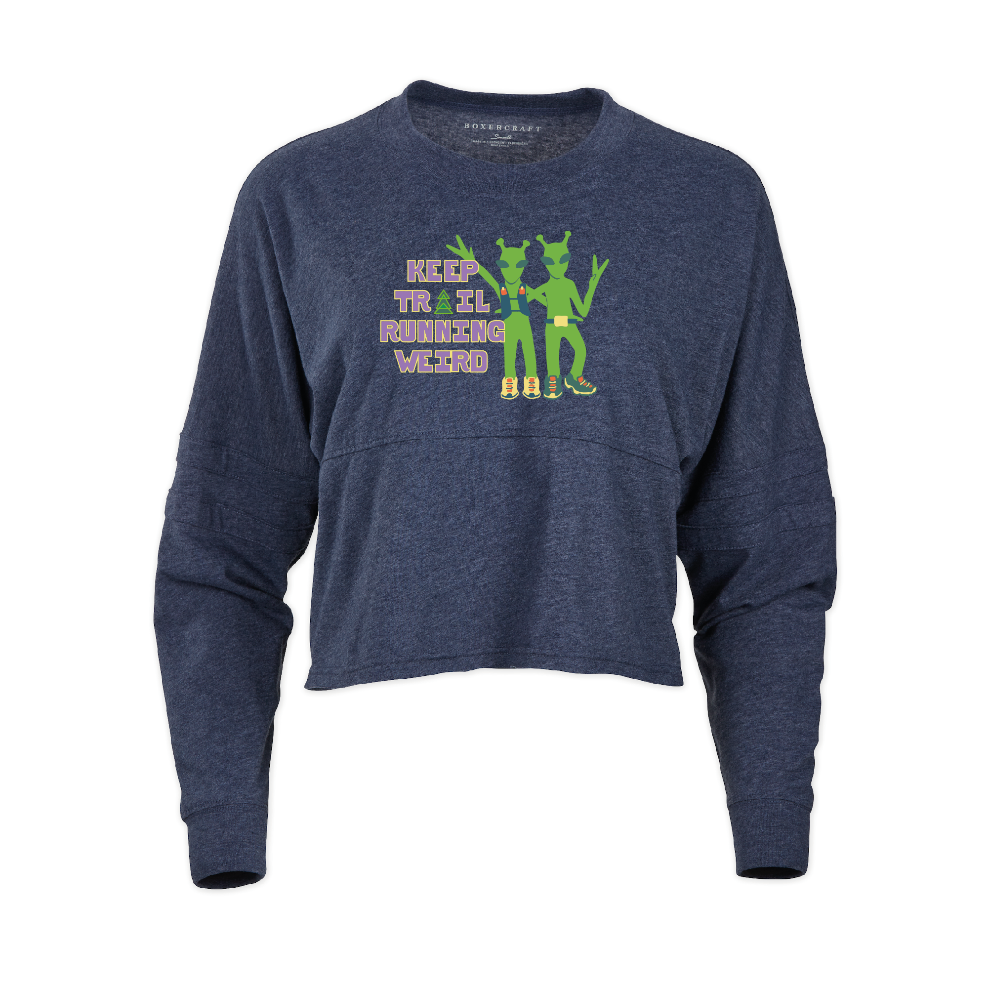 UltraSignup Keep Trail Running Weird Aliens Cropped Retro Jersey