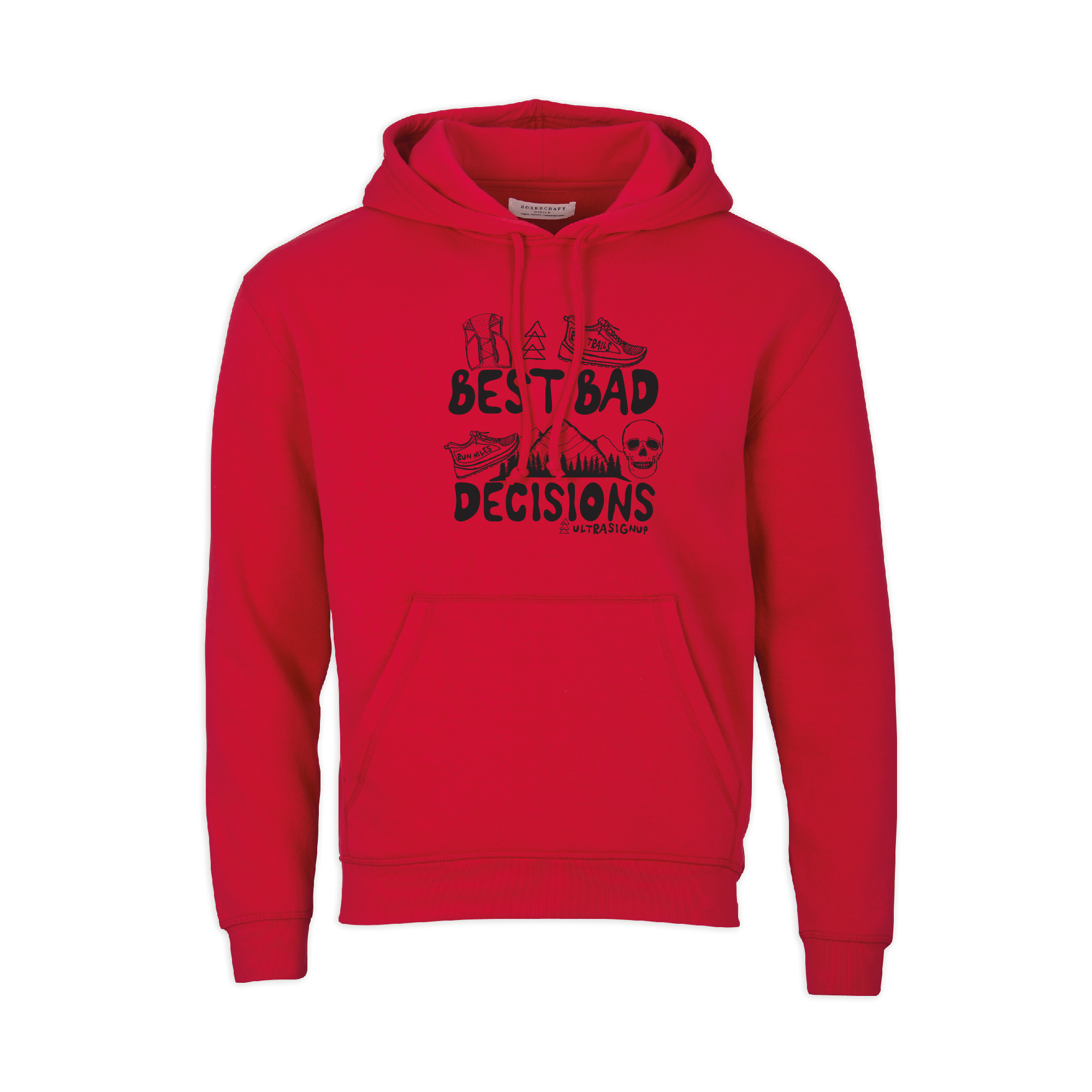 UltraSignup Best Bad Decisions Fleece Hoodie