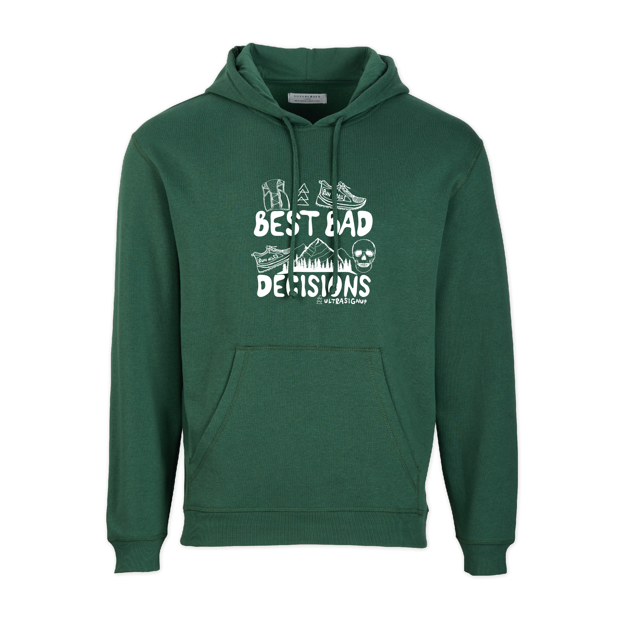 UltraSignup Best Bad Decisions Fleece Hoodie