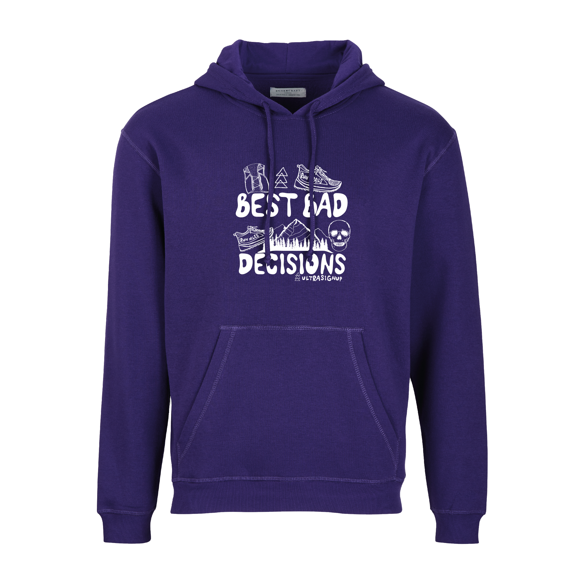 UltraSignup Best Bad Decisions Fleece Hoodie
