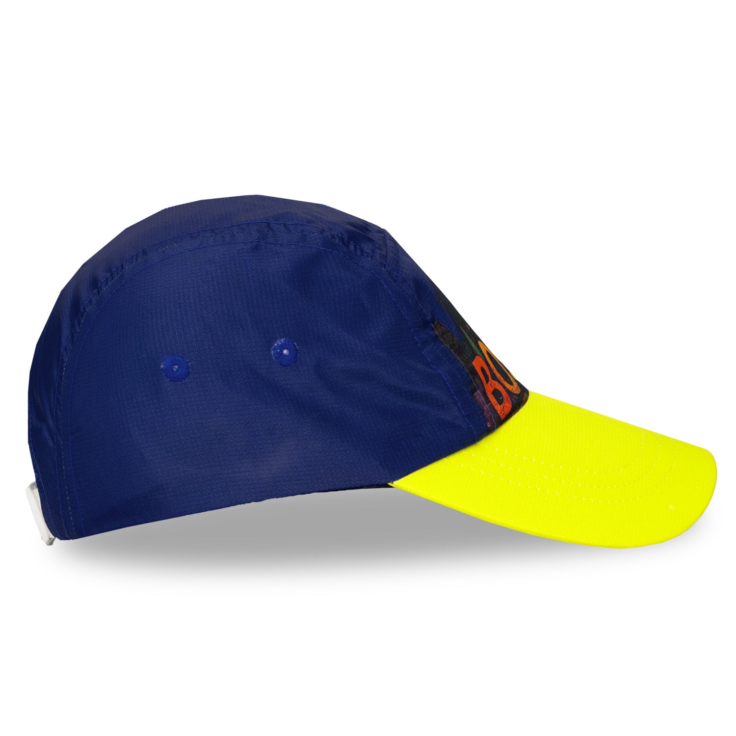 Right side view of lightweight Headsweats Boston performance running hat