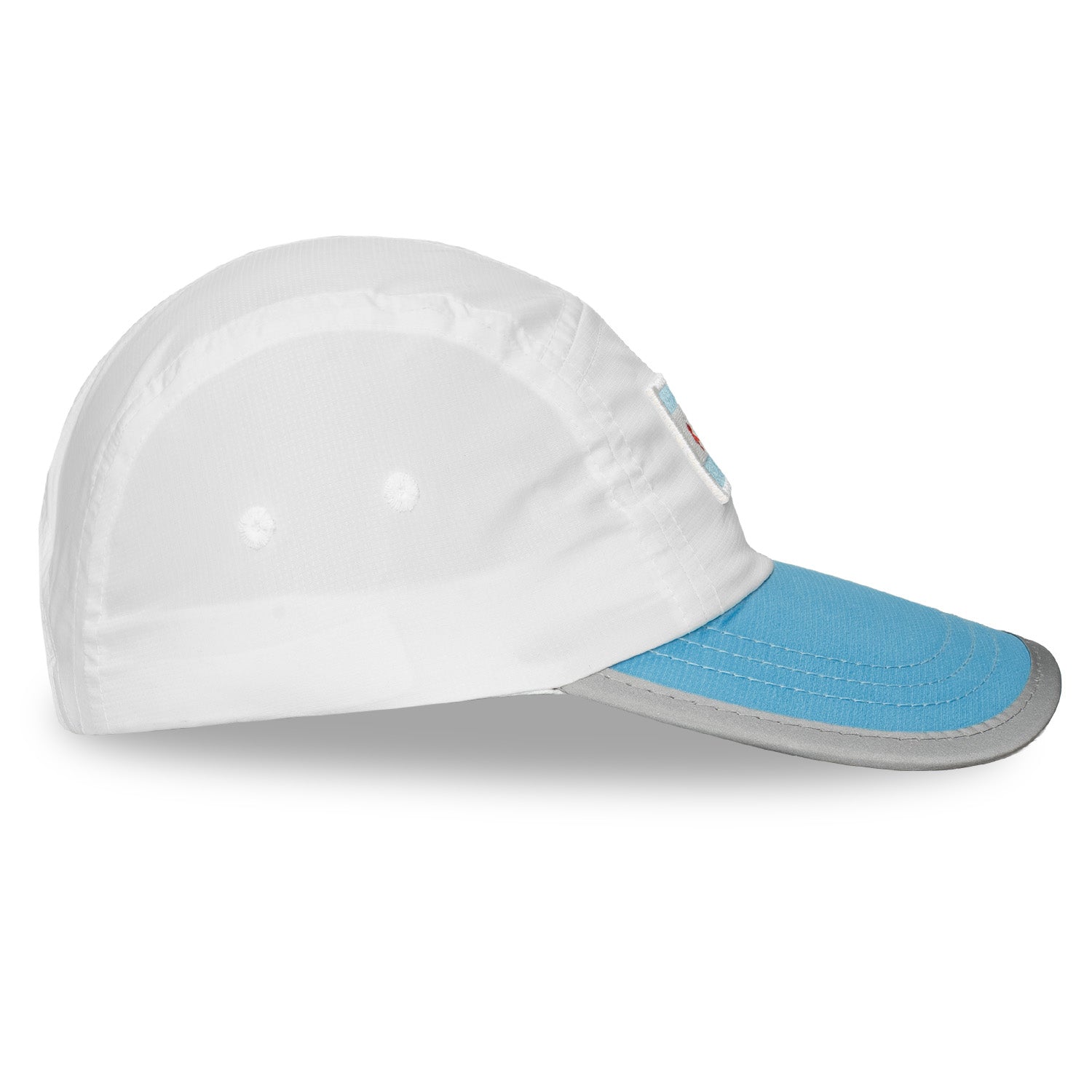 Right side view of lightweight Headsweats Chicago performance running hat