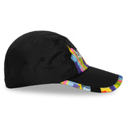 Right side view of lightweight Headsweats New York performance running hat