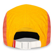 Adjustable running hat with ponytail opening in the back view