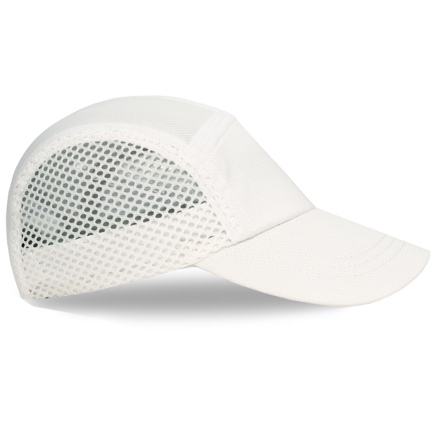 White Mesh Running Hat