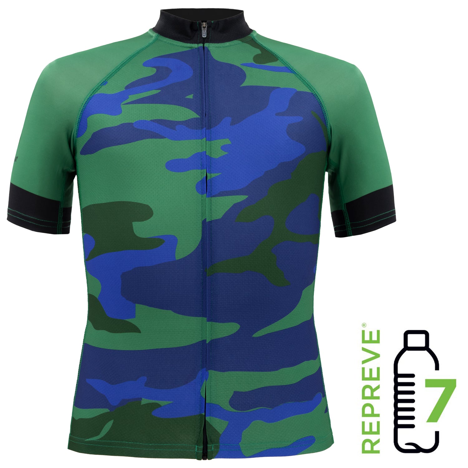 Green Camo ECO Men's Cycling Jersey