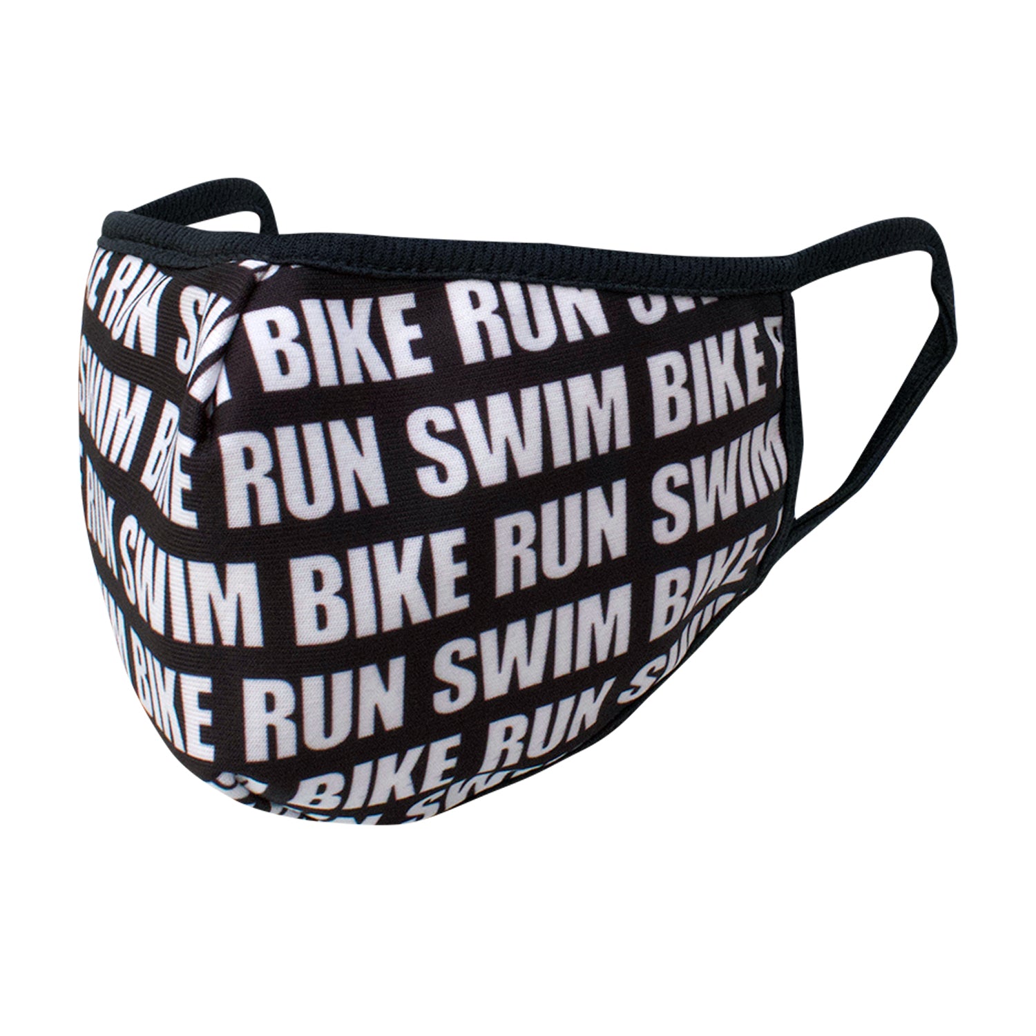 Reversible Elite Face Mask | Swim Bike Run Black