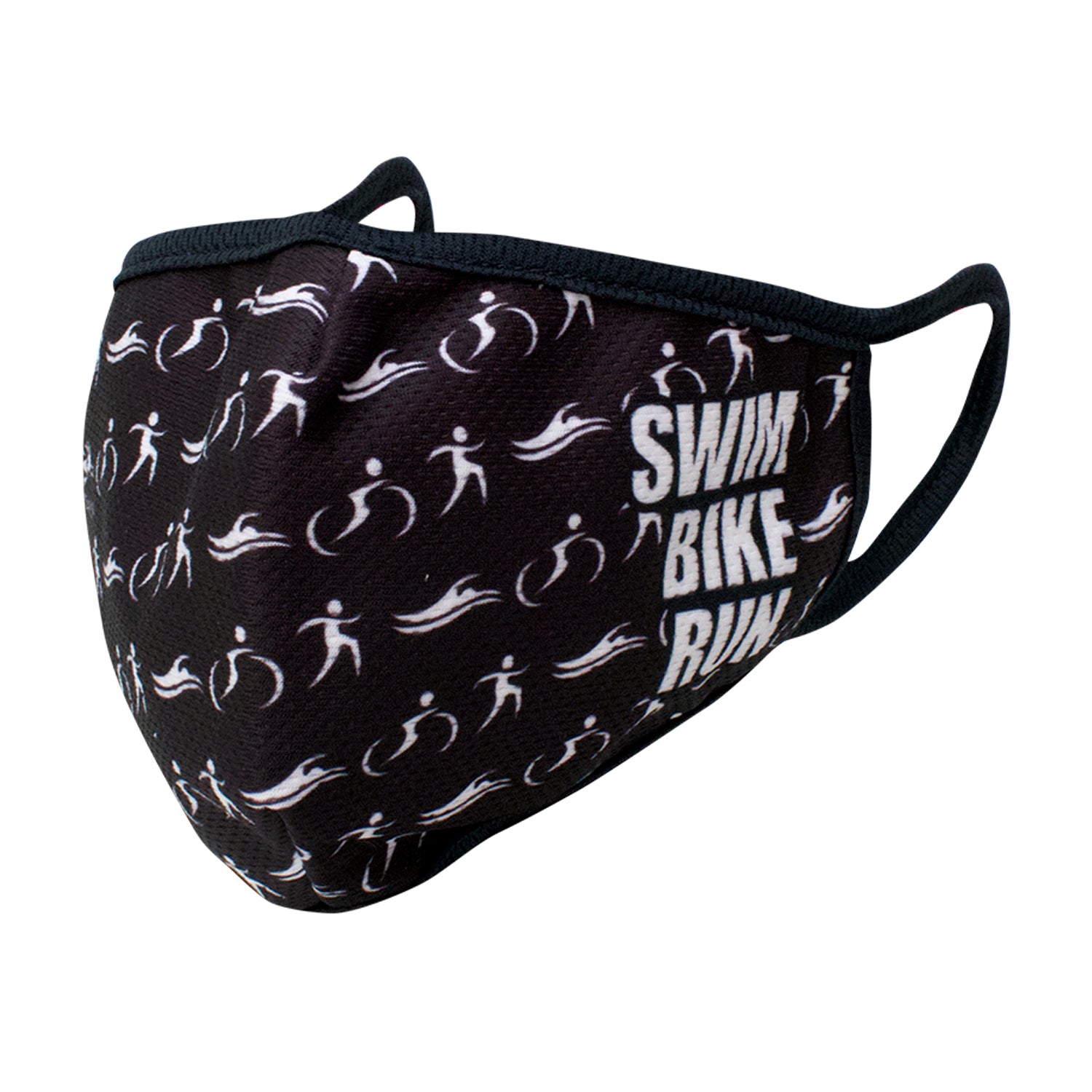 Reversible Elite Face Mask | Swim Bike Run Black