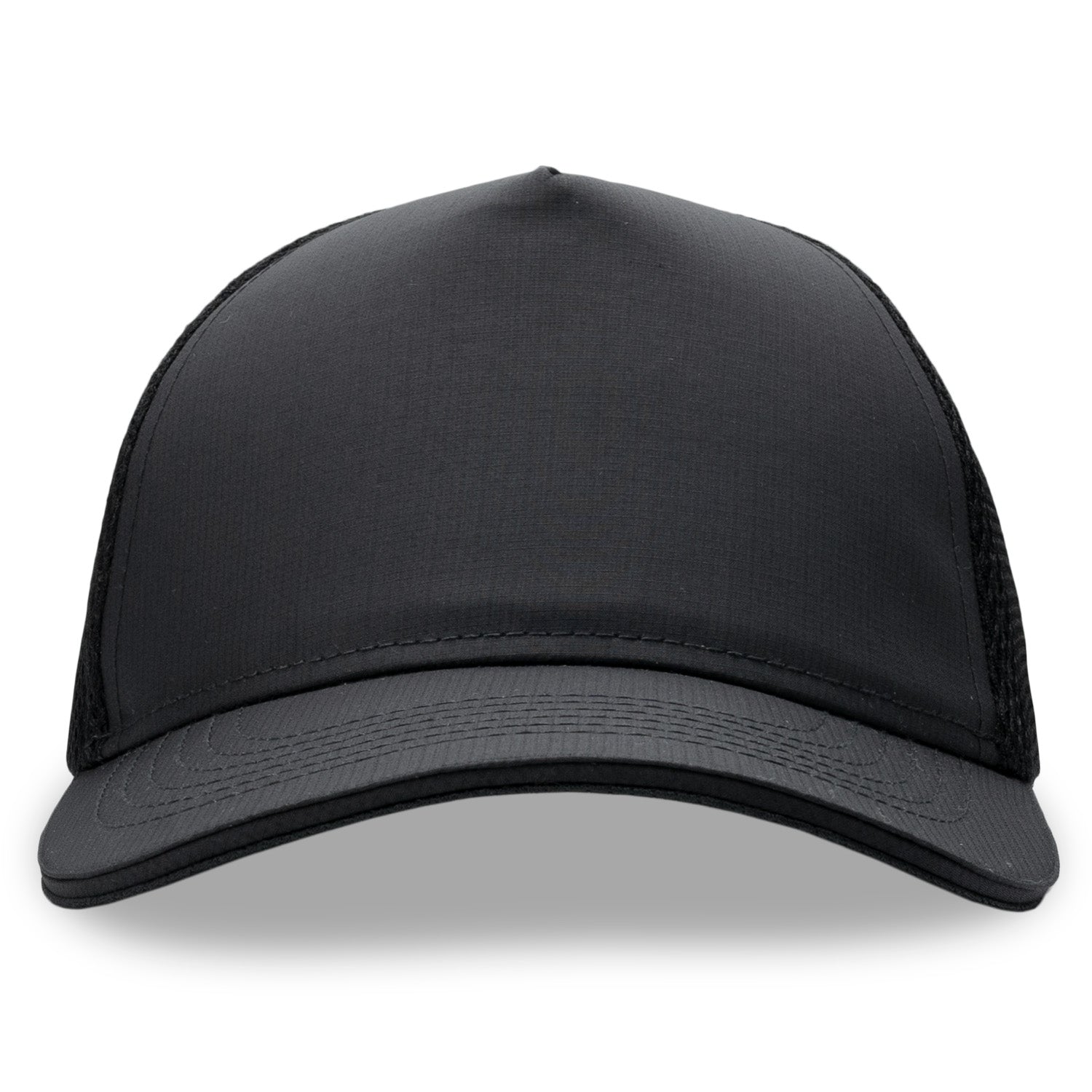 Black 5 Panel Trucker Hat