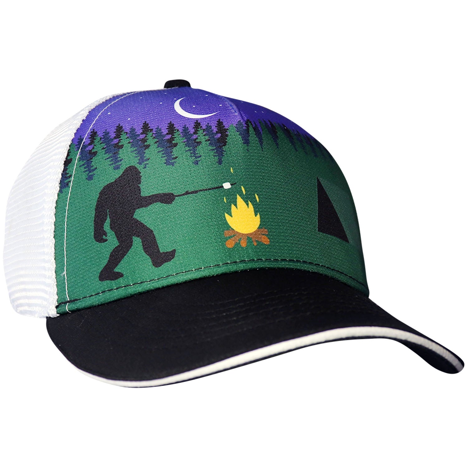 5-Panel Trucker Hat | Bigfoot S'mores-Headsweats