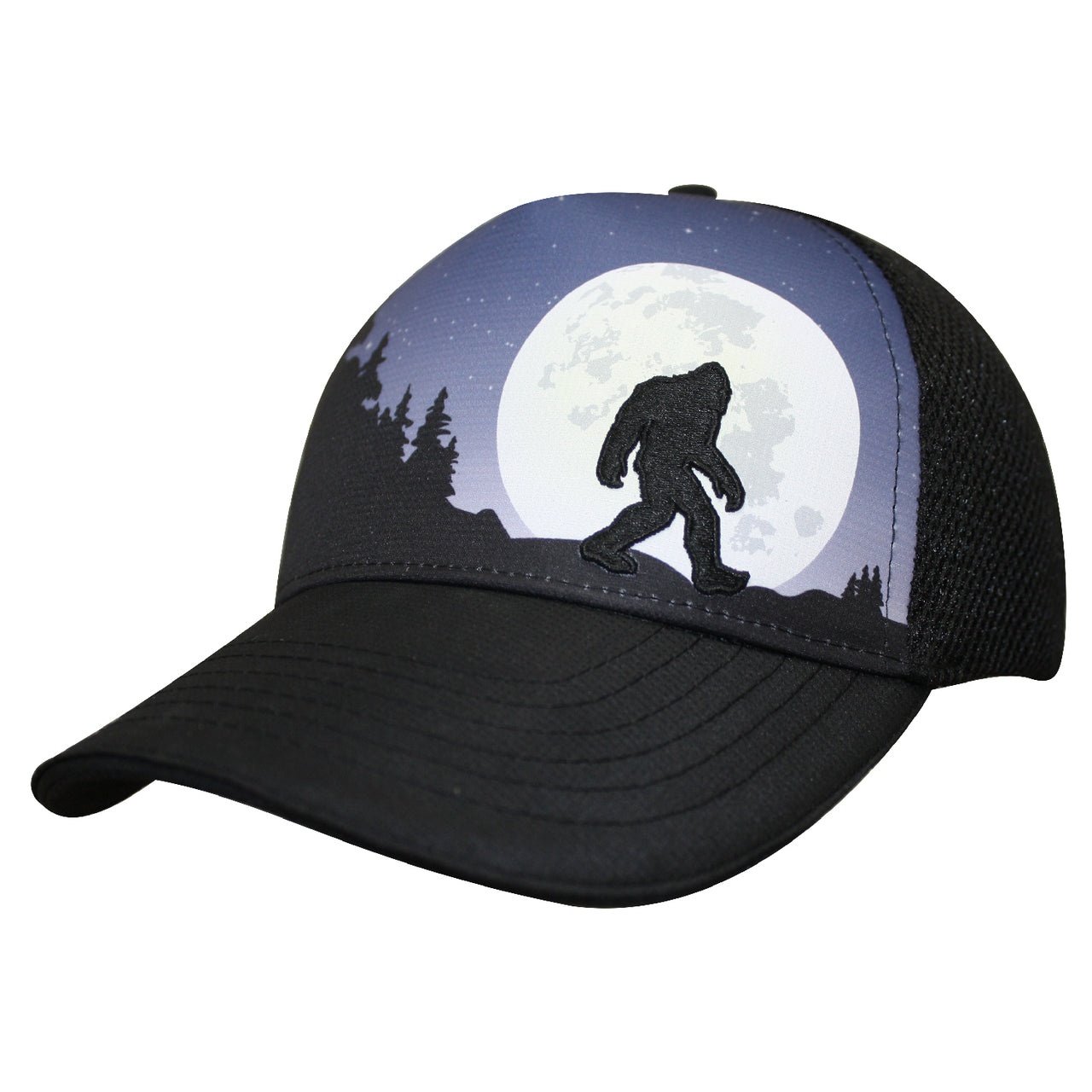 Trucker Hat 5-Panel | Bigfoot Moon Rising-Headsweats