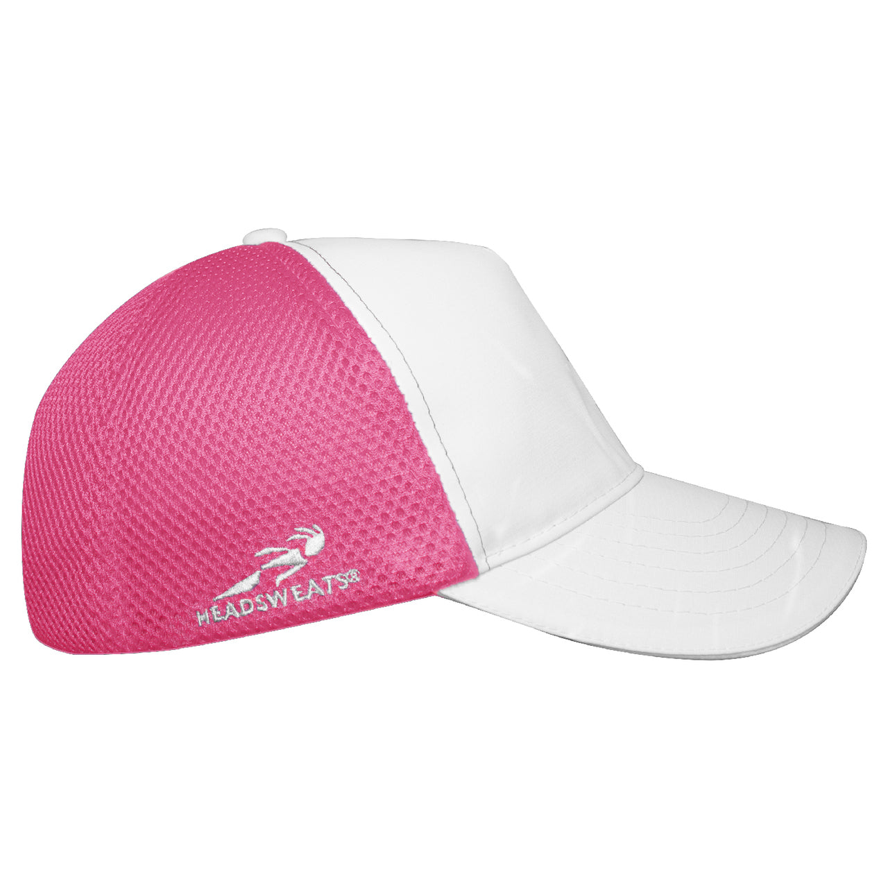 Trucker Hat 5-Panel | White/Hot Pink-Headsweats