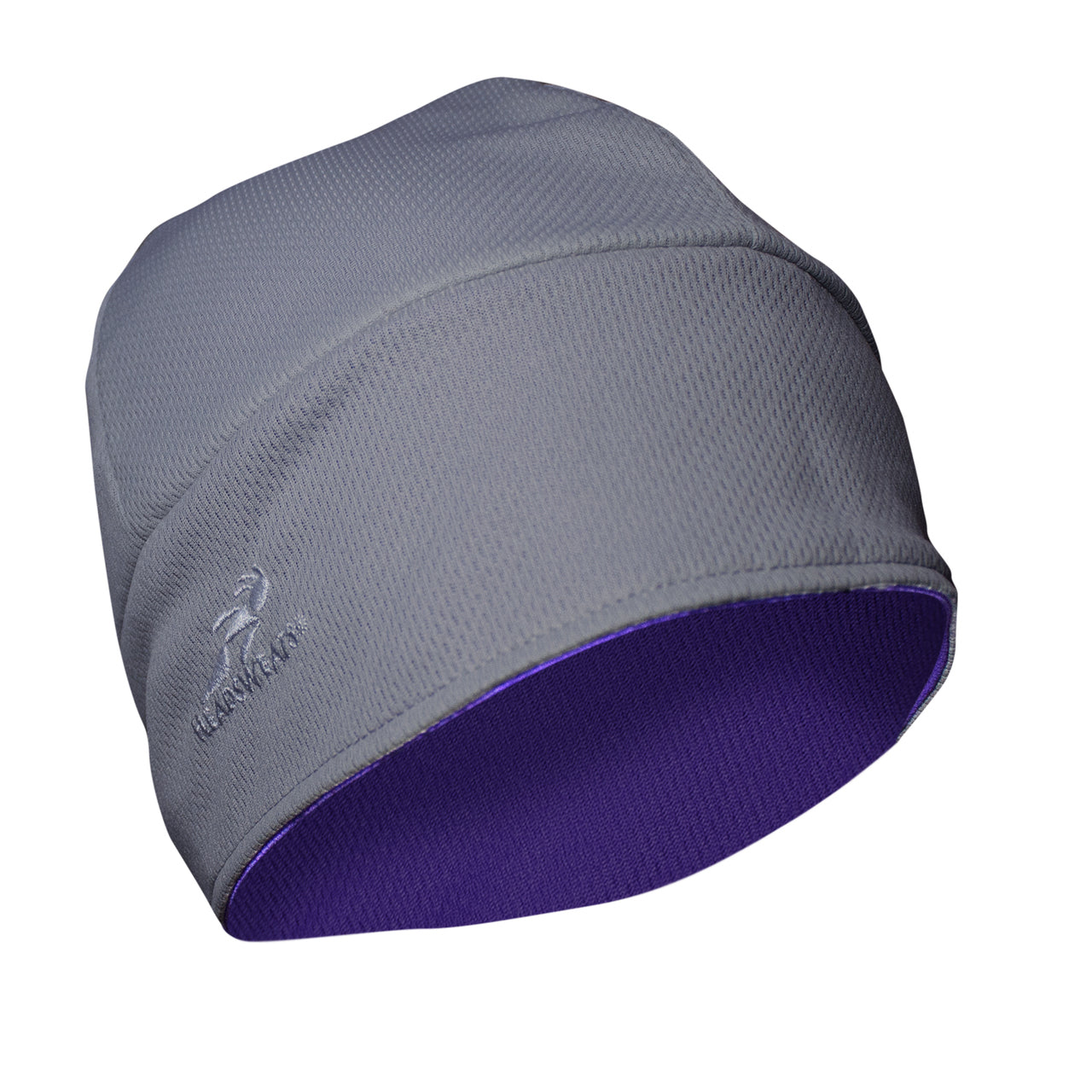 Reversible Knit Beanie | Sport Purple/Sport Silver-Headsweats