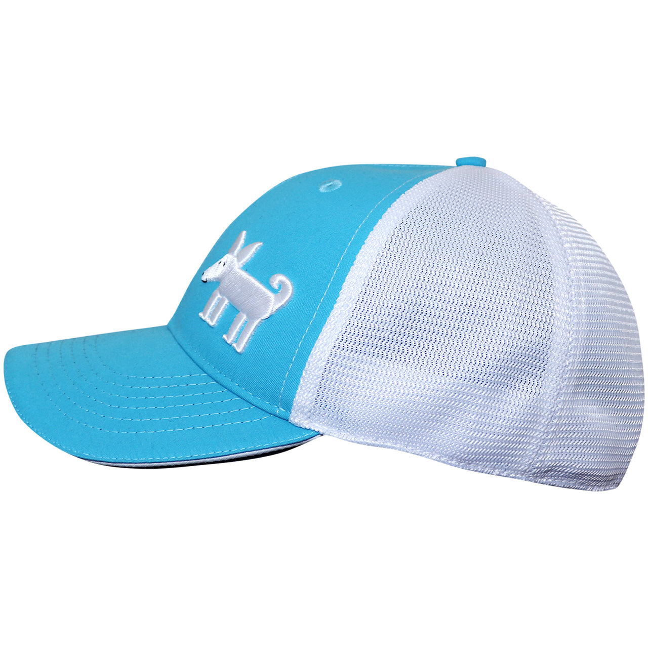New Posty’s Blue Trucker Hat with White Embroidery Nashville Tennessee Opening NASH Classic Trucker [Navy/White/Lt.Blue] – The Nash Collection main image 2